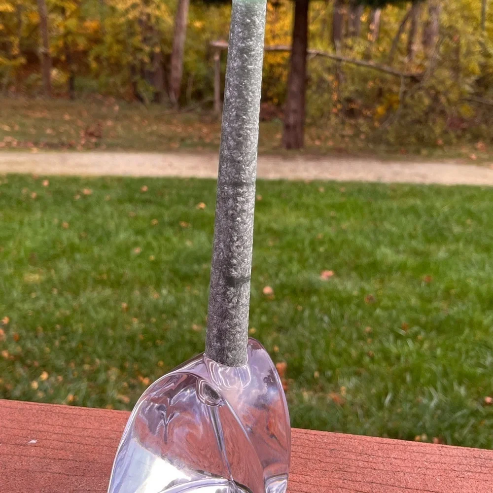 NAMBE Candlestick Heavy Glass, 3 1/2 Inches x 4 1/2 Inches
